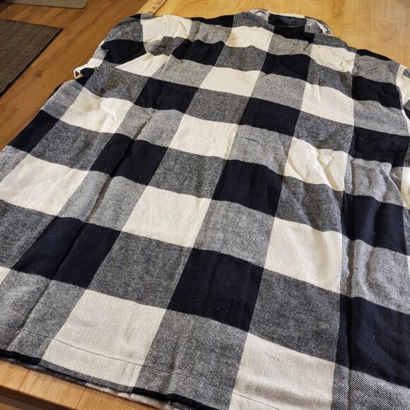 NWT Old Navy Black & White Buffalo Check Flannel Pajama Set Large - Picture 11 of 15